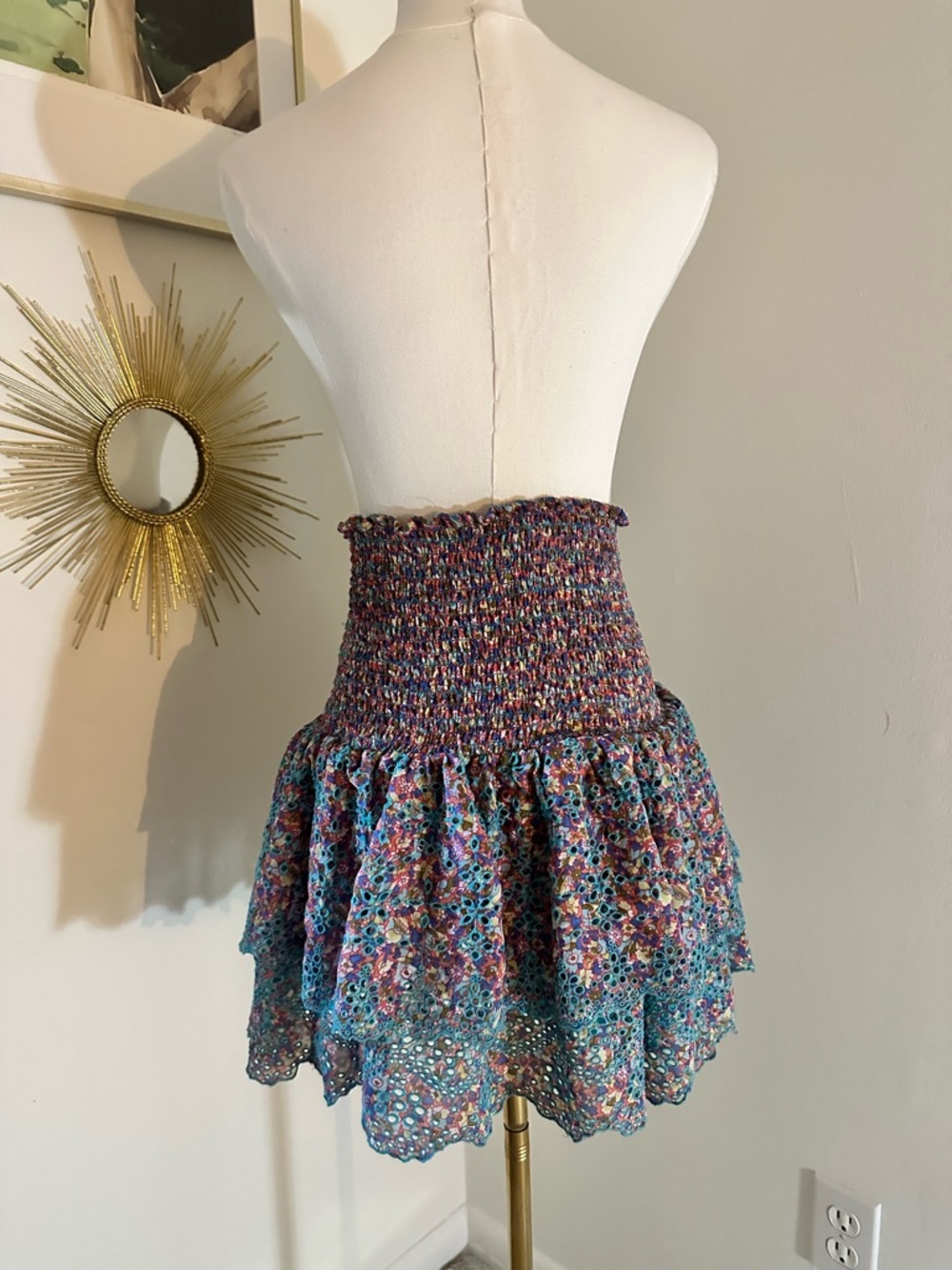 Ramy Brook Printed Tucker Skirt Medium - Picture 6 of 11